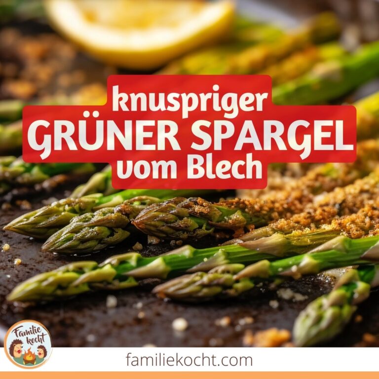 Knuspriger Gr Ner Spargel Vom Blech Einfach Lecker