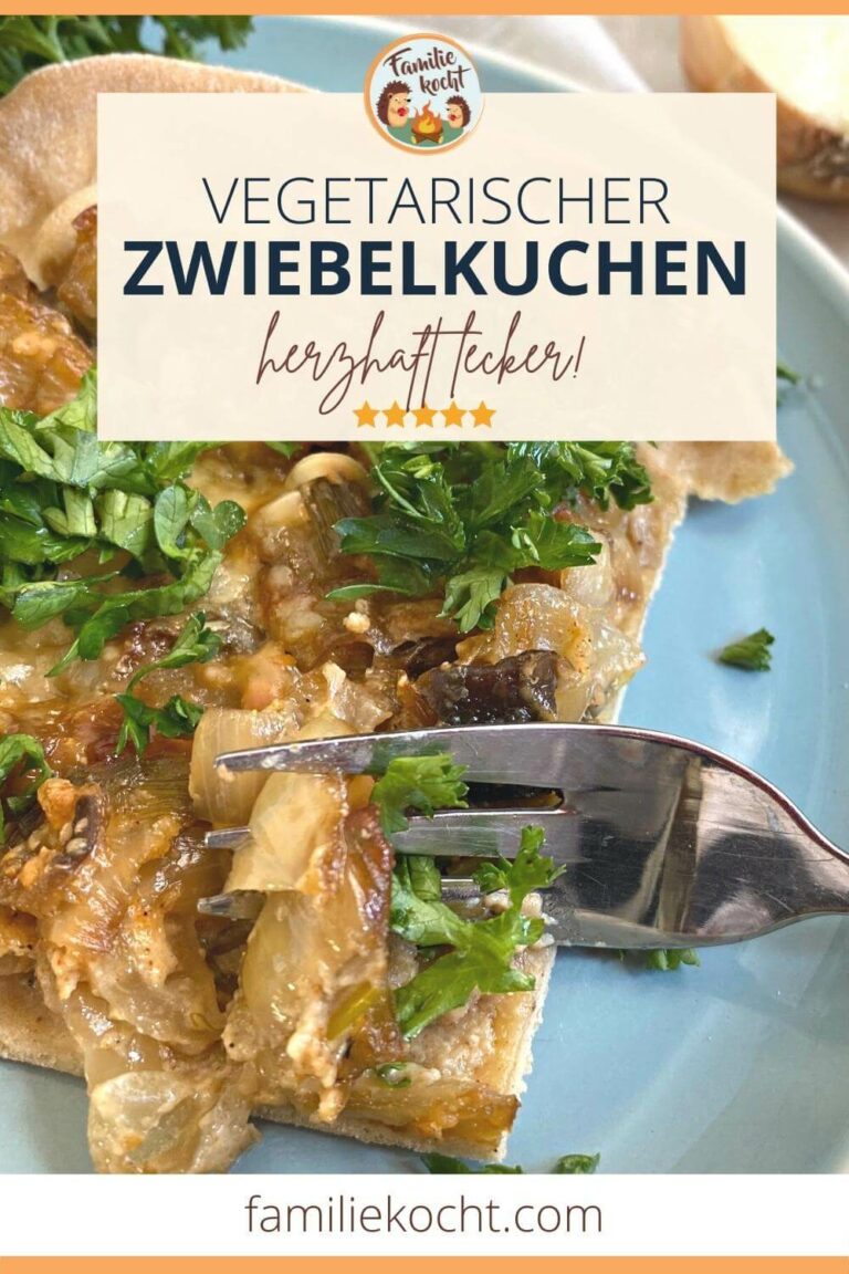 Zwiebelkuchen vegetarisch ♥ mit Lauch &amp; Champignons Rezept