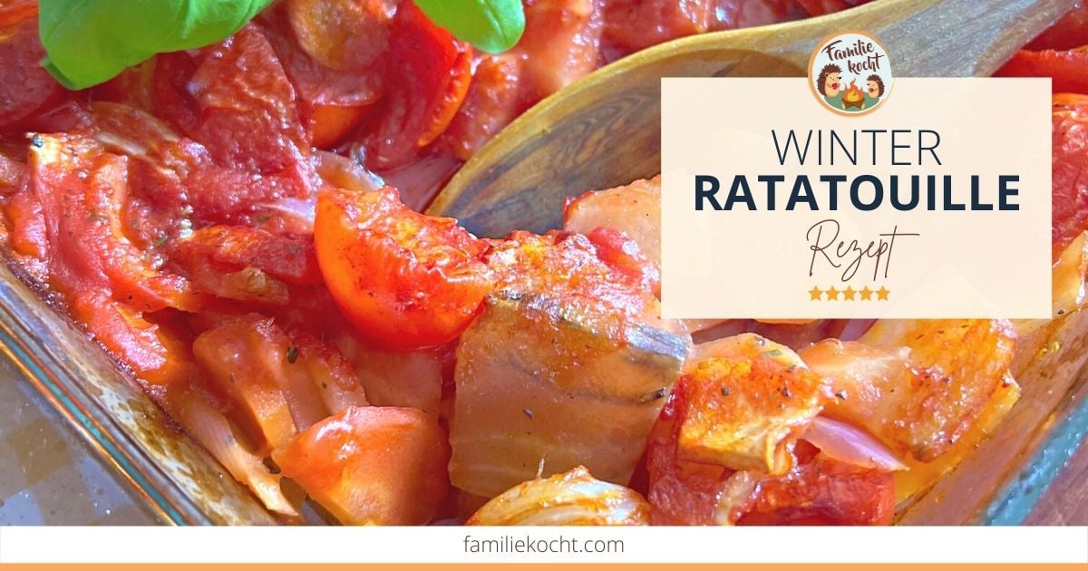 Winter Ratatouille Rezept ♥ buntes Wintergemüse aus dem Ofen