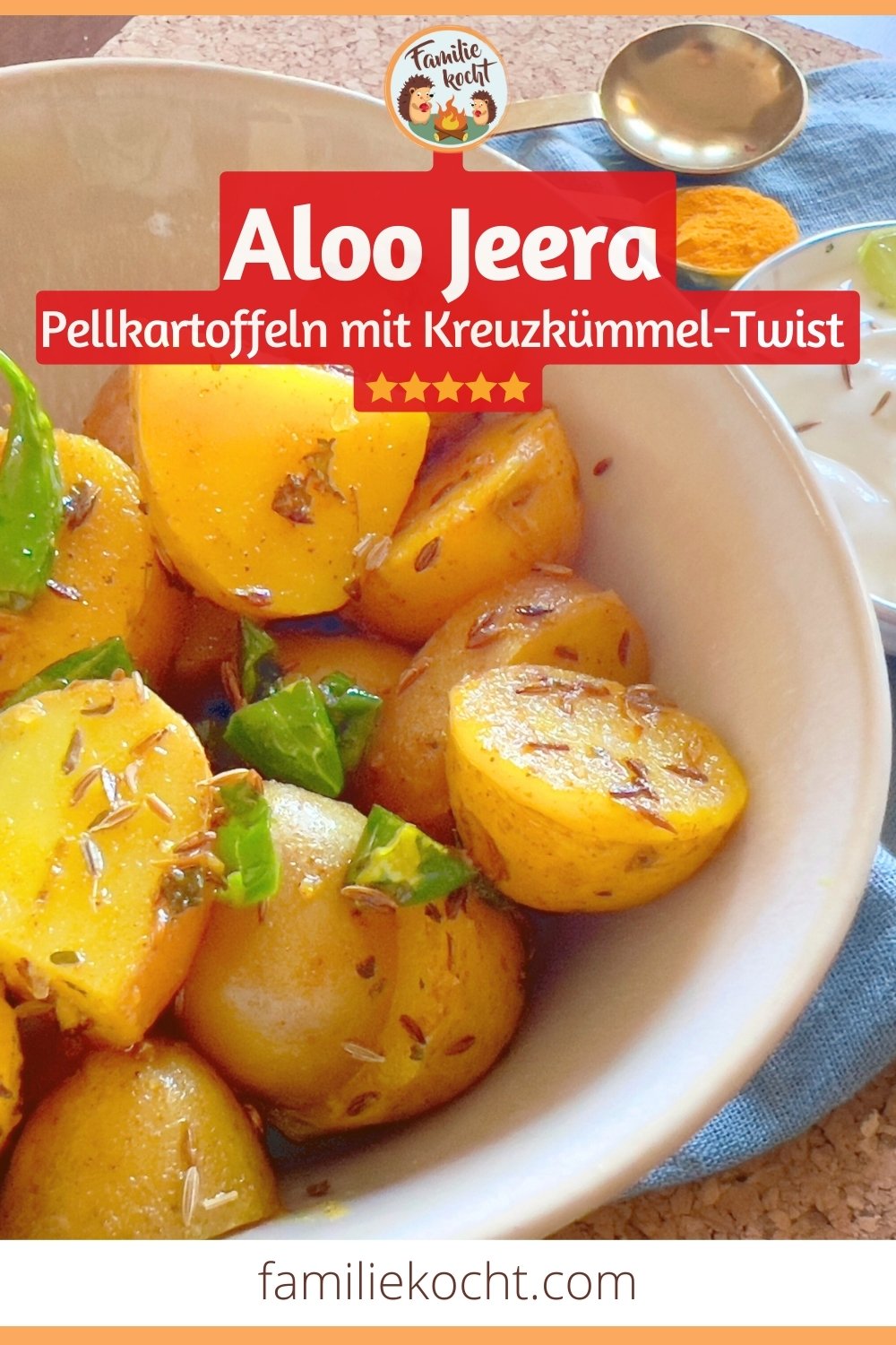 Aloo Jeera - Pellkartoffeln mit Kreuzkümmel-Twist • Familie kocht